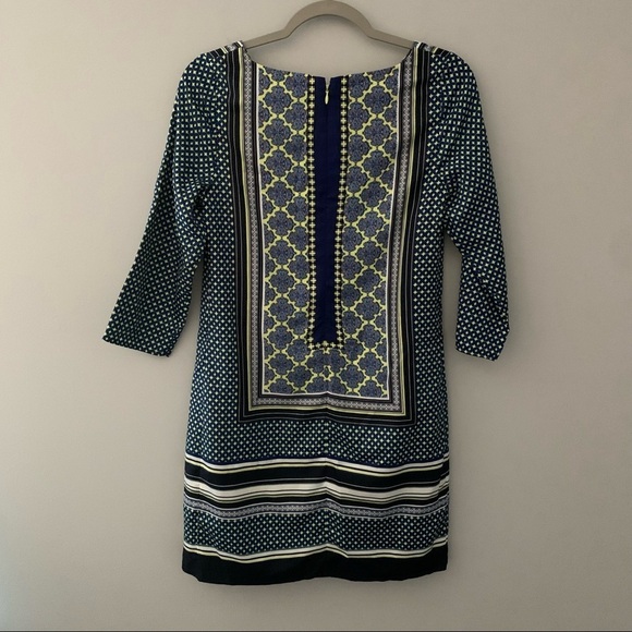 Women’s The Limited Green and blue patterned shift dress size XS - Picture 4 of 5